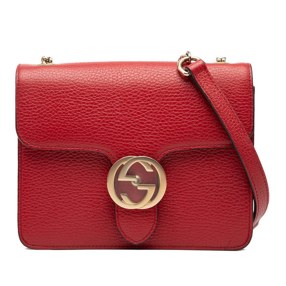 Pre-Loved Gucci Small Dollar Calfskin Interlocking G Crossbody